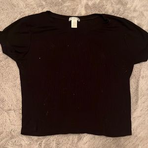 Bozzolo Black crop top. Size Large(juniors)